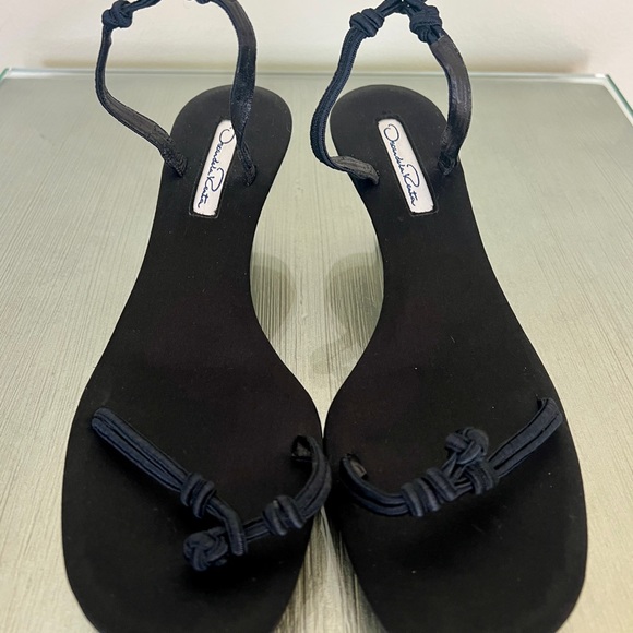 Oscar de la Renta kitten heel sandals size 38 (8) - Picture 5 of 6